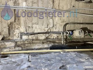 Loodgieter Schiedam Loden waterleiding vervangen (opname)
