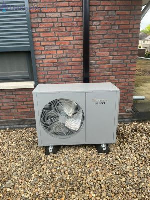 Buitenunit nieuwe warmtepomp