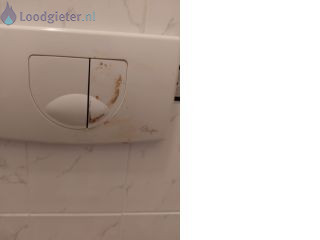 Loodgieter Hangtoilet knopjes toilet blijven steeds hangen
