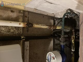 Loodgieter Gasleiding verroest Gaslekkage door een verroeste gasleiding