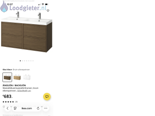 Loodgieter Ophangen wasbak Wastafelmeubel installeren