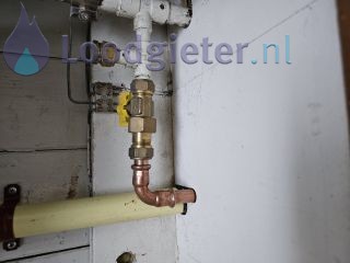 Loodgieter Gorredijk Gasleiding afdoppen van oude gaskachel