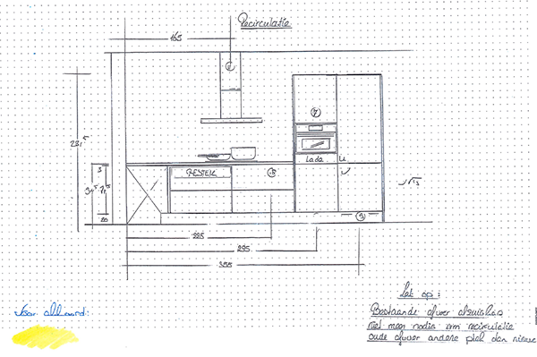 leidingschema keukenleverancier