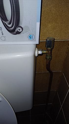 voor installatie wc douche