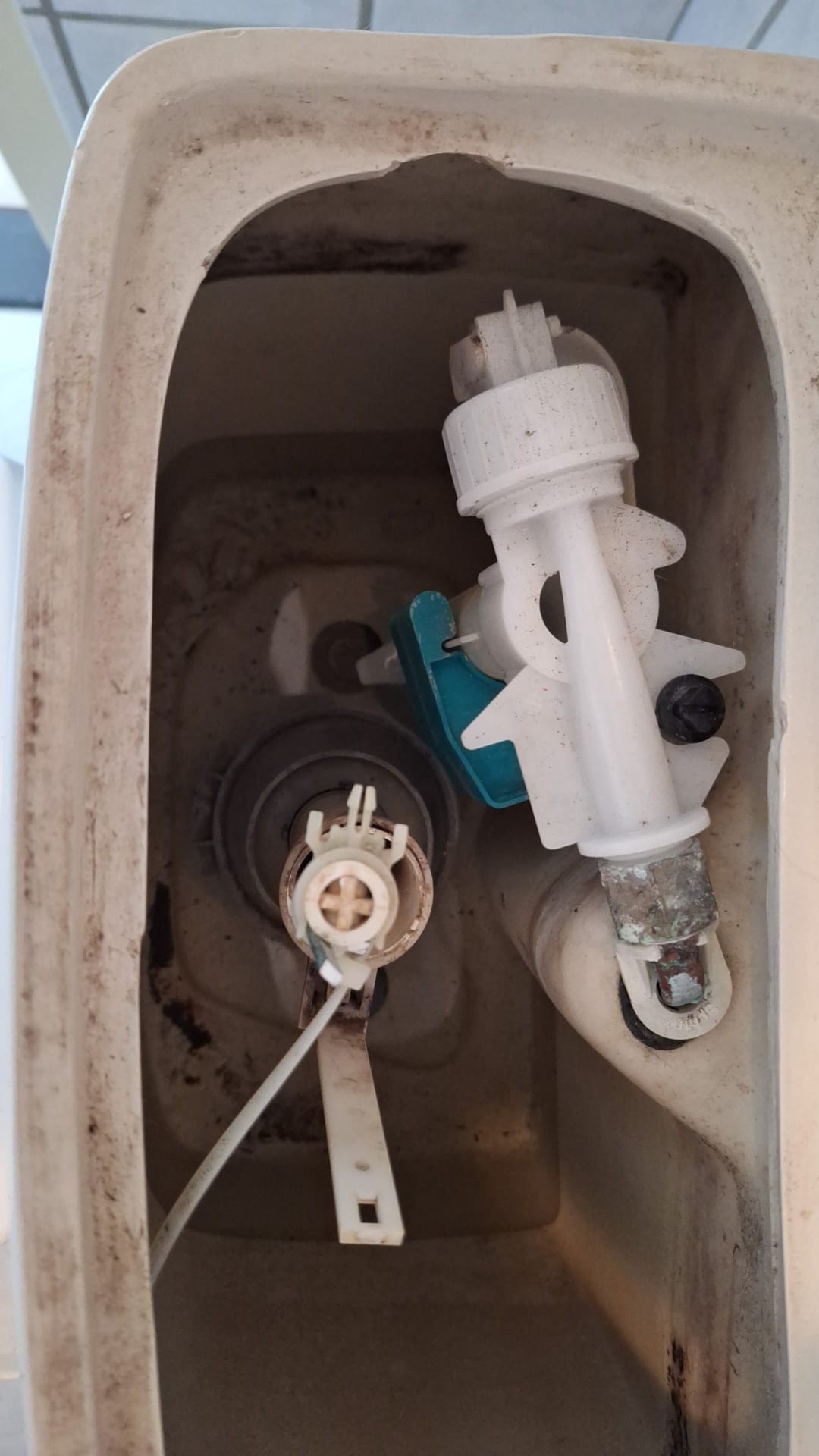 Vlotter stand toilet
