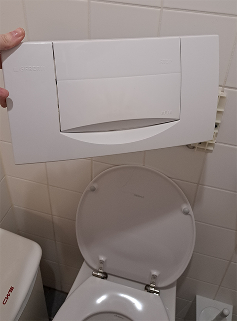 lamme Geberit doorspoelknop